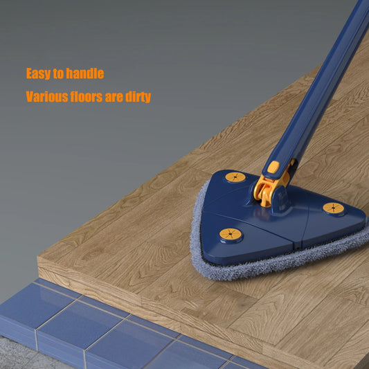 Extended Triangle Cleaning Mop 360 Twist