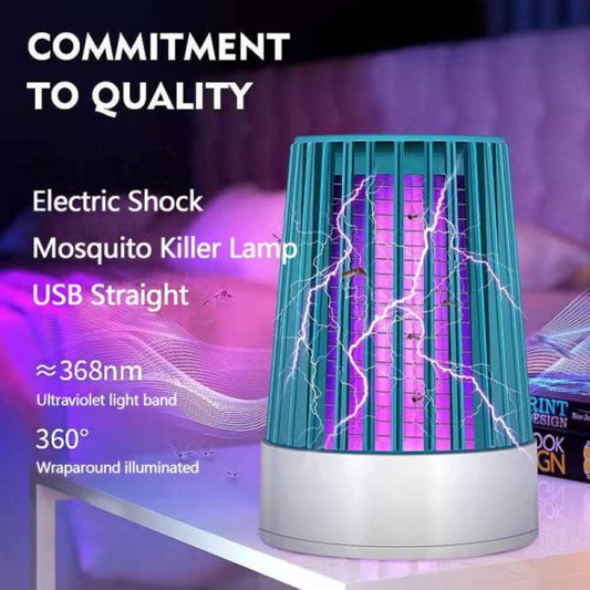 Electric Shock UV Mosquito Killer Lamp – USB Bugs Zapper Light - Random Color